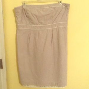 Merona Seersucker Strapless Dress